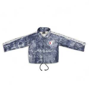 Champion X-Small Acid Wash Logo Tape Windbreaker Jacket